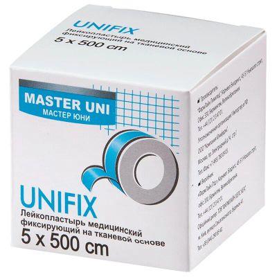 Лот: 25578420. Фото: 1. Unifix пластырь 5х500 см. Лекарства