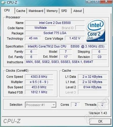 Лот: 1689070. Фото: 1. intel core 2 duo e8500 wolfdale... Процессоры