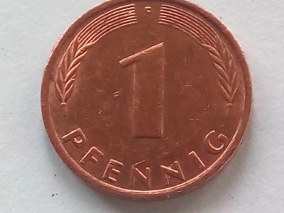 Лот: 18747779. Фото: 1. Монета Германии 1 пфенниг, 1993... Германия и Австрия
