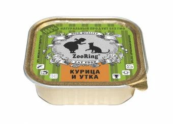 Лот: 15857361. Фото: 1. Консервы ЗооРинг Паштет/Курица... Корма