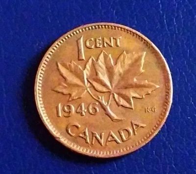 Лот: 20109847. Фото: 1. Канада 1 цент 1946 Георг VI KM... Америка