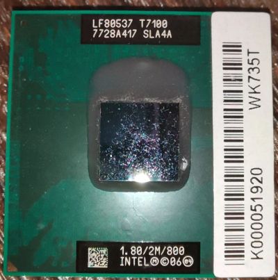 Лот: 17011551. Фото: 1. Процессор Intel® Core™2 Duo T7100. Процессоры