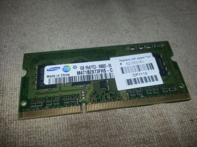 Лот: 5498299. Фото: 1. Samsung DDR3 1333 SO-DIMM 1Gb. Оперативная память
