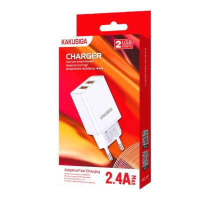 Лот: 22143375. Фото: 1. СЗУ KAKUSIGA KSC-787 2xUSB-A 2... Зарядные устройства, блоки питания, адаптеры сетевые для смартфонов