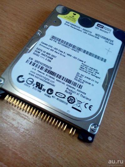 Лот: 9300151. Фото: 1. Жеский диск 120ГБ IDE. Жёсткие диски (HDD)