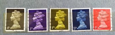 Лот: 20516031. Фото: 1. Марки Великобритания 1967-69 Елизавета... Марки