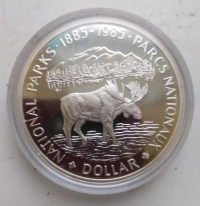 Лот: 18604455. Фото: 1. С рубля!Канада!1 доллар 1985!Лось... Америка