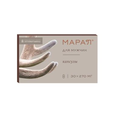 Лот: 23967970. Фото: 1. Марал для мужчин капс.30 шт. Лекарства