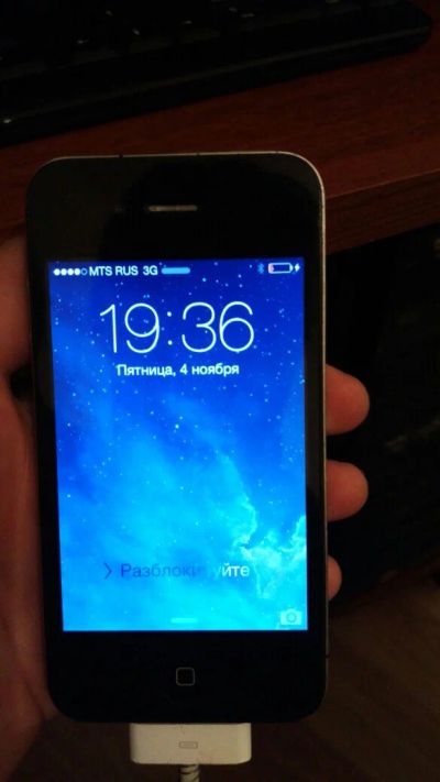 Лот: 8519715. Фото: 1. Apple iPhone 4 16GB Black отличное... Смартфоны