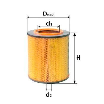 Лот: 12542448. Фото: 1. Воздушный фильтр DIFA 4317M на... Расходные материалы