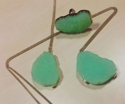 Лот: 3279191. Фото: 1. шикарный набор! кулон на цепочке... Комплекты изделий