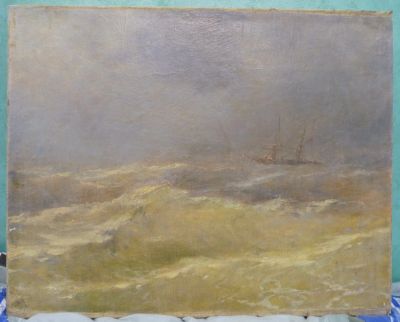 Лот: 17237883. Фото: 1. картина Кораблик по морю гуляет... Произведения