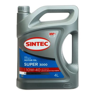 Лот: 25615115. Фото: 1. Масло моторное Sintec Super 3000... Масла, жидкости