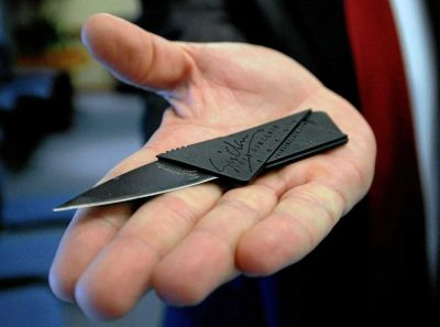 Лот: 20592255. Фото: 1. нож кредитка cardsharp. Ножи, топоры