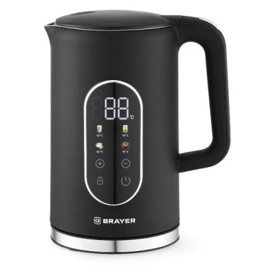 Лот: 24902055. Фото: 1. Электрический чайник Brayer BR6107BK. Чайники, кофемашины, кулеры