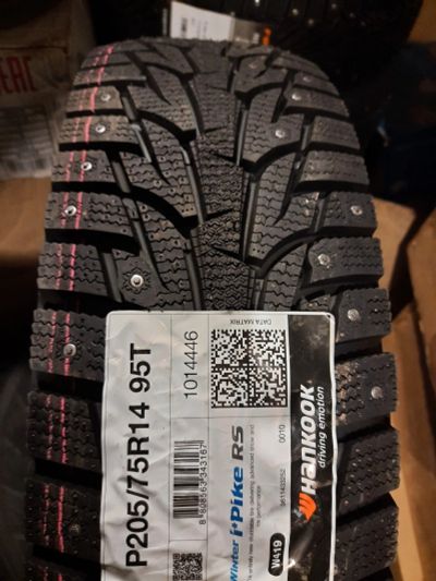 Лот: 16845944. Фото: 1. 205/75R14 95T Hankook Winter i... Шины
