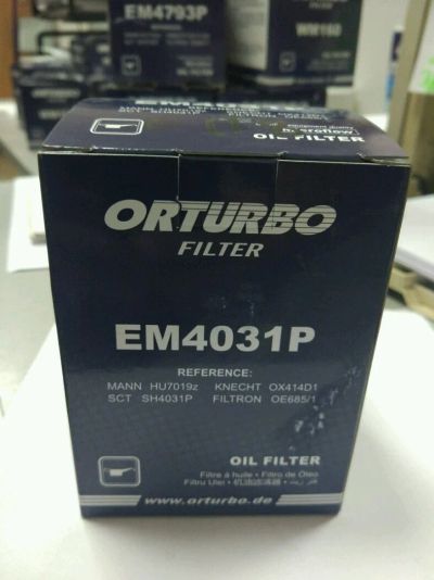 Лот: 10097298. Фото: 1. Фильтр масляный OrTurbo EM4031P... Расходные материалы