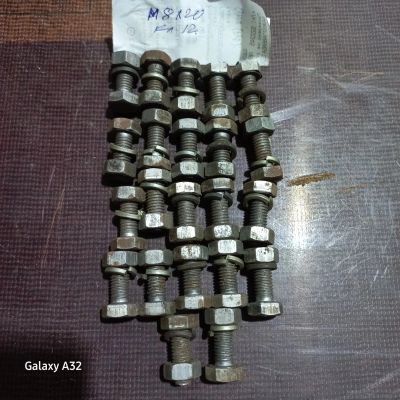 Лот: 25001334. Фото: 1. Болт, гровер, гайка М8Х20. Крепёж