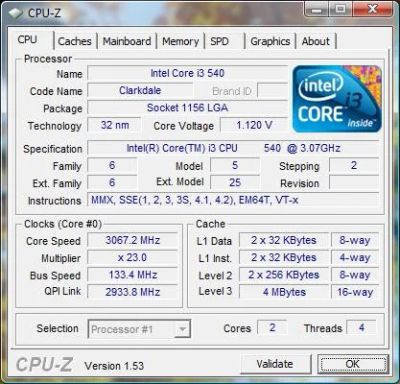 Лот: 9146168. Фото: 1. Intel® Core i3-540 Processor... Процессоры