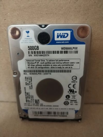 Лот: 25804166. Фото: 1. 500Gb | Жесткий диск для Ноутбука... Жёсткие диски (HDD)