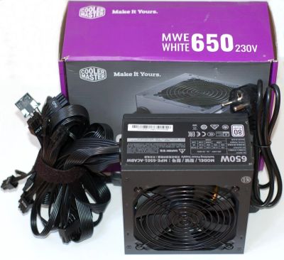 Лот: 21431255. Фото: 1. СoolerMaster MPE 650W. Корпуса, блоки питания