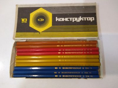 Лот: 19327989. Фото: 1. Карандаши Конструктор СССР 10... Ручки, карандаши, маркеры