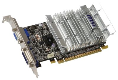 Лот: 7572832. Фото: 1. MSI GeForce 210 589Mhz PCI-E 2... Видеокарты