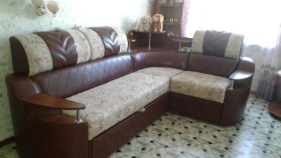 Лот: 10419326. Фото: 1. Угловой диван с креслом. Комплекты мягкой мебели