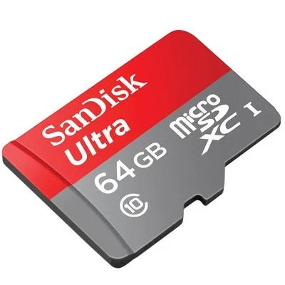 Лот: 11072343. Фото: 1. MicroSD Sandisk 64 gb 100MB/s... Карты памяти