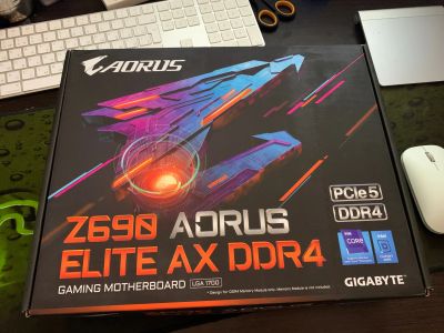 Лот: 19314492. Фото: 1. Gigabyte Z690 Elite AX DDR4 PCIe... Материнские платы