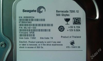 Лот: 1937051. Фото: 1. SeaGate SATA 500 гб. Жёсткие диски (HDD)