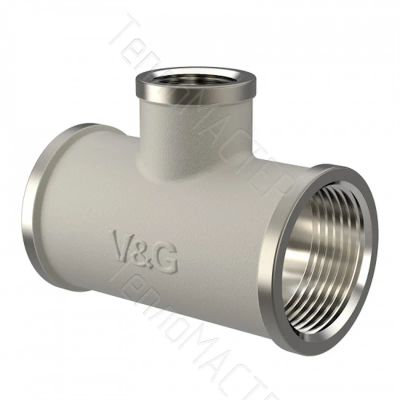 Лот: 24790844. Фото: 1. V&G Тройник 1" х 1/2" х 1" (35... Фитинги, подводка