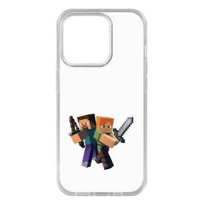 Лот: 25051420. Фото: 1. Чехол Krutoff Clear Case Minecraft... Чехлы, бамперы