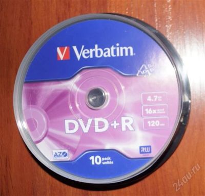 Лот: 2274699. Фото: 1. Диск DVD-R 4.7ГБ, 16x, 10шт... CD, DVD, BluRay