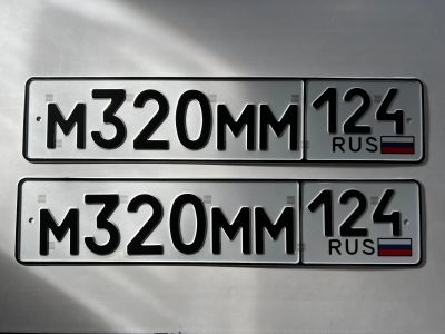 Лот: 25415354. Фото: 1. Гос номер М 320 ММ 124 серия МММ. Госномера