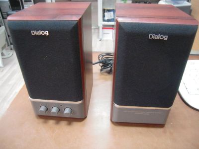 Лот: 15048543. Фото: 1. Деревянные колонки, Dialog Disco... Акустические системы