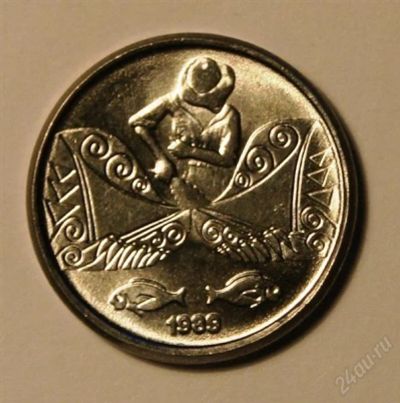Лот: 2738668. Фото: 1. Бразилия. 5 сентаво 1989 г.(386-А... Америка