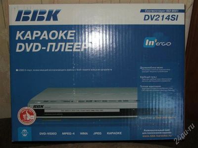 Лот: 1175681. Фото: 1. караоке DVD-плеер BBK DV214SI. DVD, Blu-Ray плееры