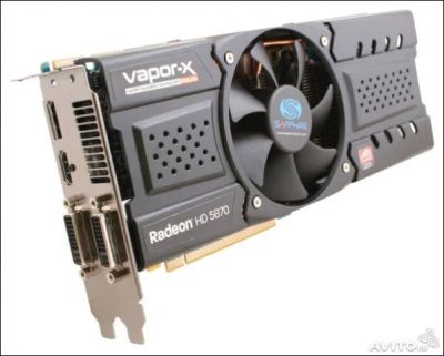 Лот: 4548357. Фото: 1. Sapphire Radeon HD 5870 850Mhz... Видеокарты