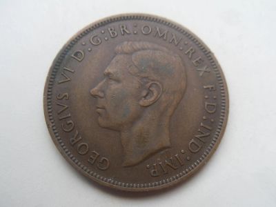 Лот: 10932319. Фото: 1. Великобритания 1 пенни 1938 (2... Великобритания и острова