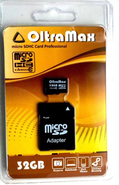 Лот: 3555889. Фото: 1. Карта Памяти Oltramax MICRO SDHC... Карты памяти