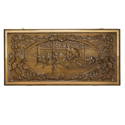 Лот: 22363064. Фото: 1. Нарды резные Ustyan Гладиаторы... Шахматы, шашки, нарды