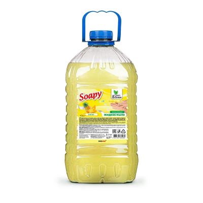 Лот: 20583387. Фото: 1. Жидкое мыло "Soapy" эконом "Ананас... Бытовая химия
