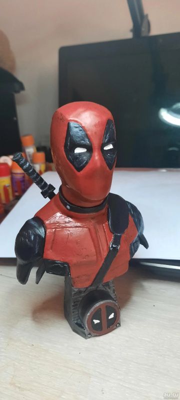 Лот: 18157851. Фото: 1. Бюст персонажа Deadpool Marvel. Авторские куклы, игрушки, поделки