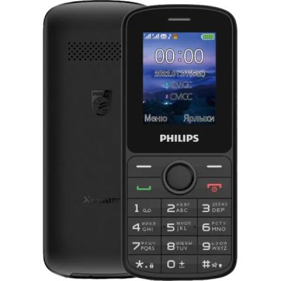 Лот: 22027530. Фото: 1. Телефон Philips Xenium E2101 Черный. Кнопочные мобильные телефоны