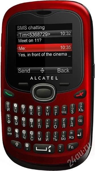 Лот: 1071192. Фото: 1. Alcatel ot-255 Red (самая доступная... Кнопочные мобильные телефоны
