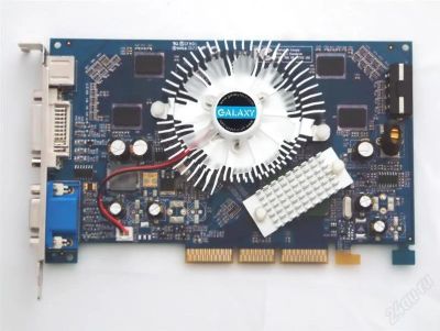 Лот: 864300. Фото: 1. AGP Galaxy GeForce 7600GS, 256MB... Видеокарты