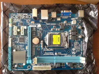 Лот: 11791552. Фото: 1. Материнская плата Gigabyte GA-H61M-S1... Материнские платы