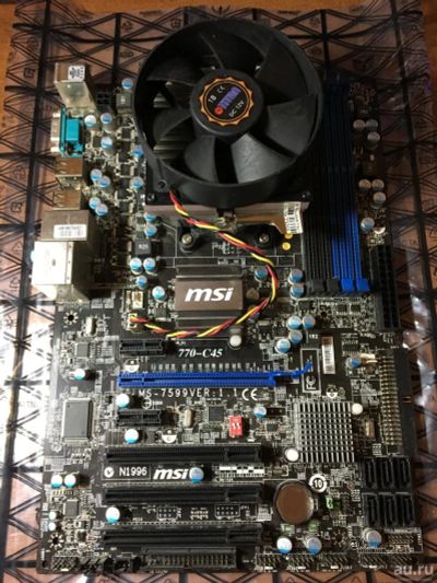 Лот: 8967037. Фото: 1. AMD Phenom II X4 810 + MSI 770-C45. Материнские платы
