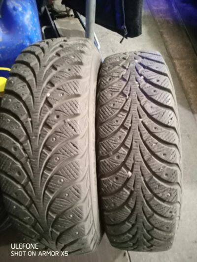 Лот: 15335552. Фото: 1. 2 колеса ваз Goodyear. Шины на дисках